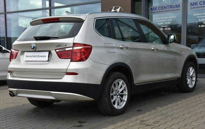 BMW X3 cena 72900 przebieg: 125700, rok produkcji 2013 z Łódź małe 301